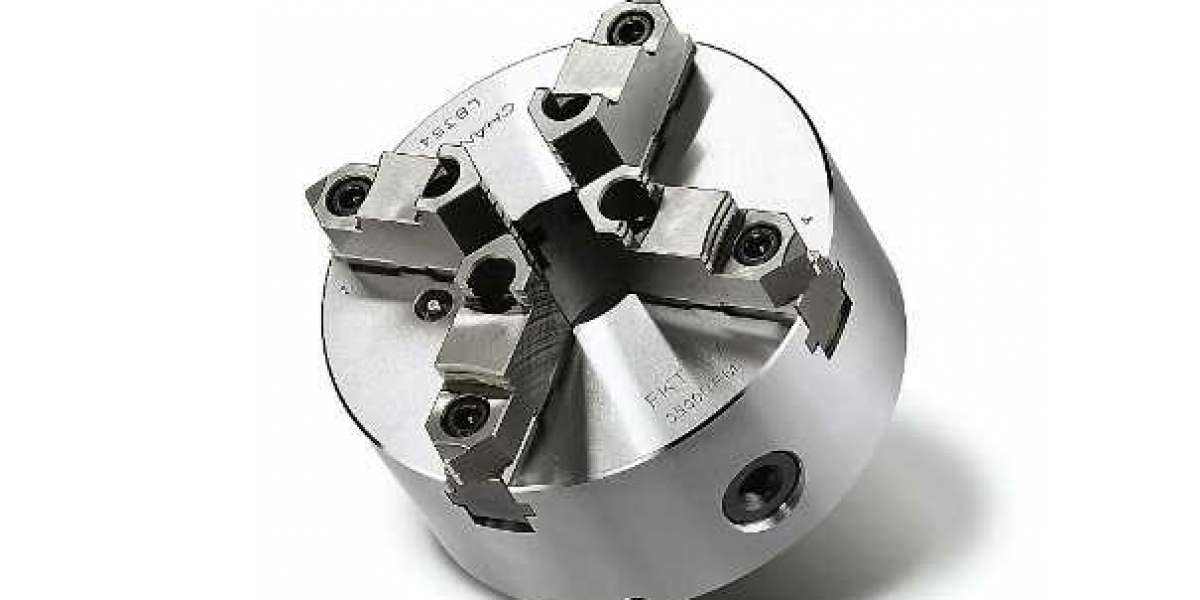What types of CNC lathe chucks are commonly used?