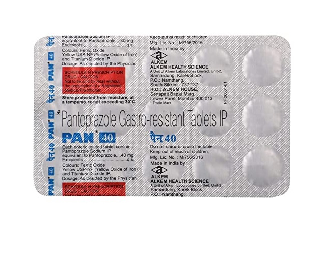 Pan 40 mg| Pantoprazole | Uses| Doses| Benefits