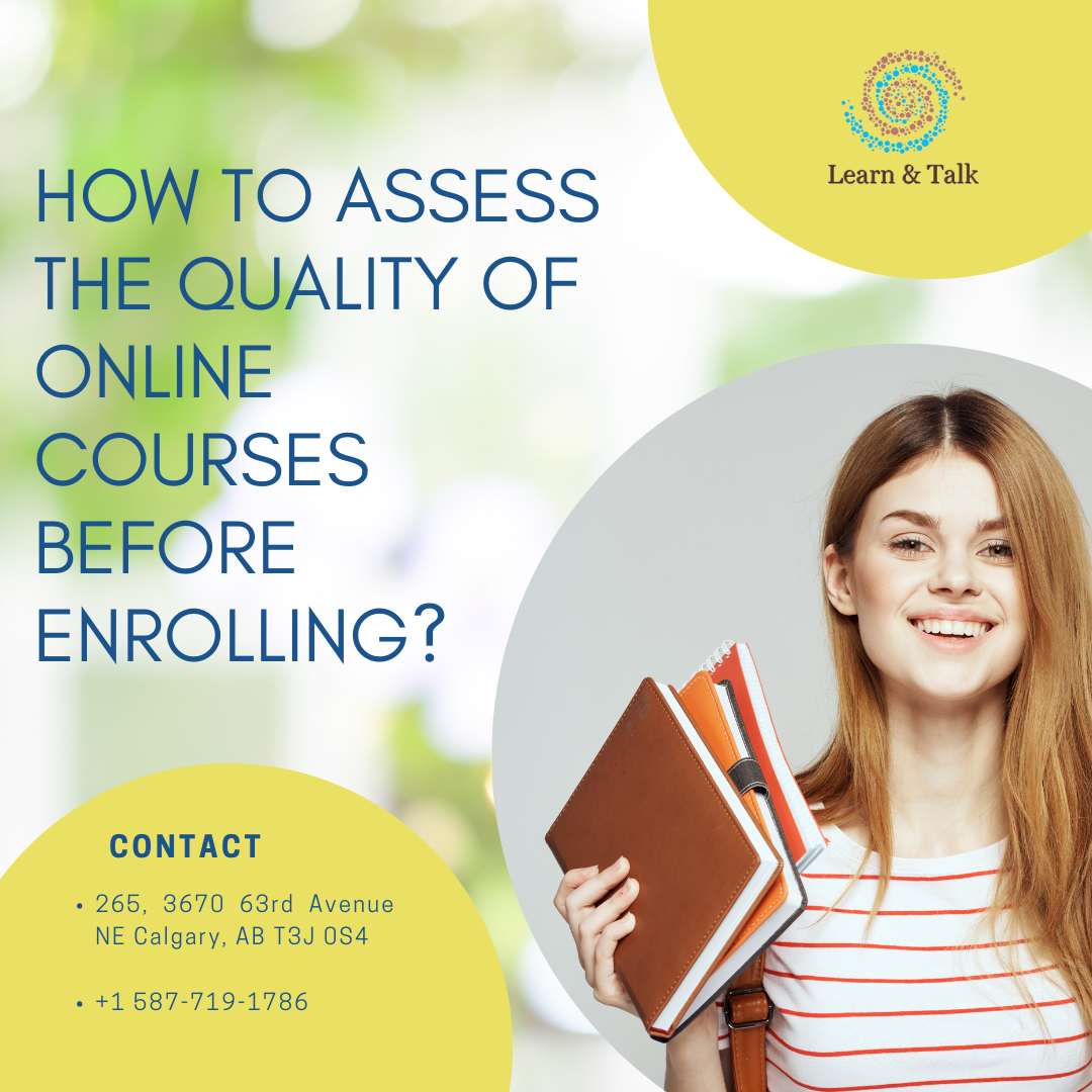 How to Assess the Quality of Online Courses Before Enrolling? | by Learnandtalk.ca | Aug, 2024 | Medium