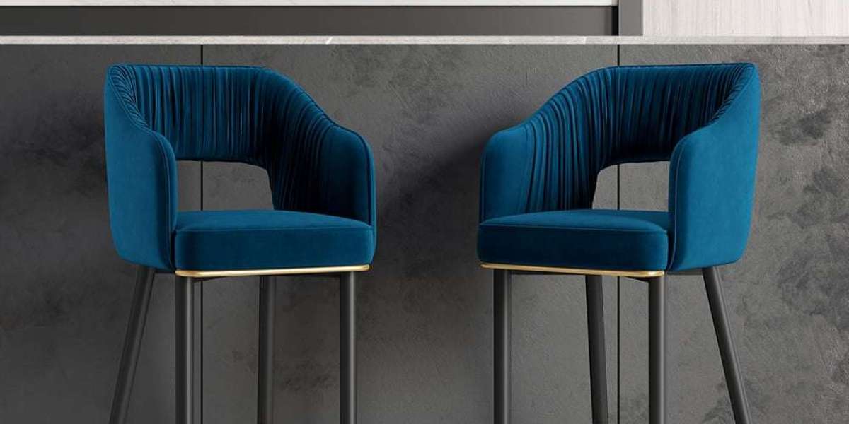 Luxurious Velvet Bar Stools Elegant Kitchens Stylish Comfortable