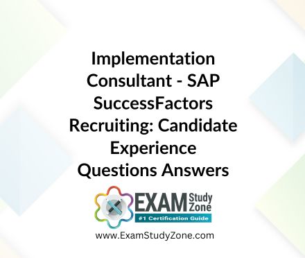 SuccessFactors Recruiting - Candidate Experience [C_THR84_2411]