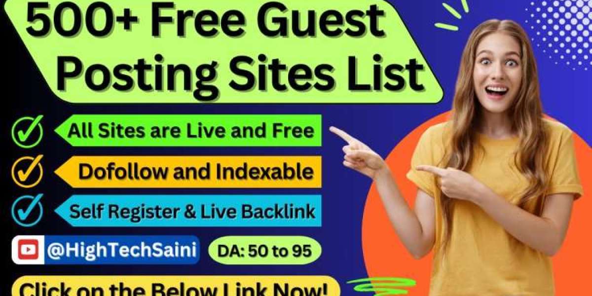 500 Free Guest Posting Sites List (DA 50-90) 2025
