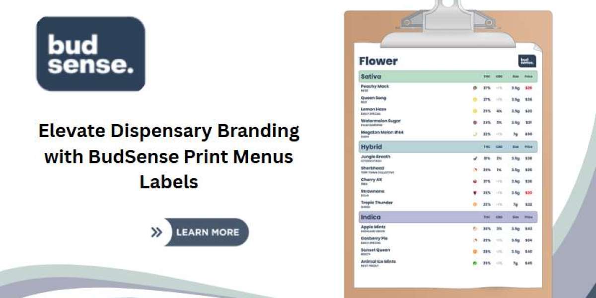 Elevate Dispensary Branding with BudSense Print Menus Labels