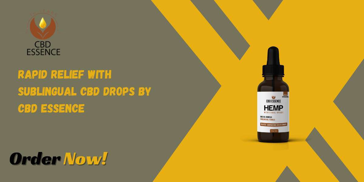 Rapid Relief with Sublingual CBD Drops by CBD Essence