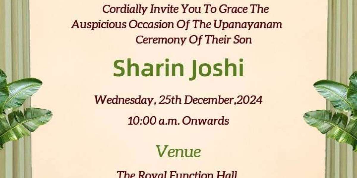Thread Ceremony Invitation – Celebrate the Sacred Rite with Grace and Style