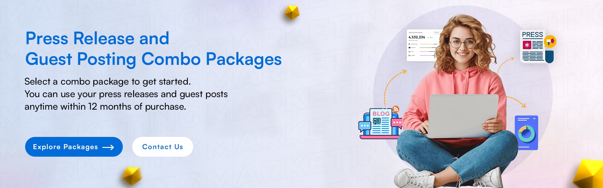 Press Release and Guest Posting Combo Packages | Vefogix