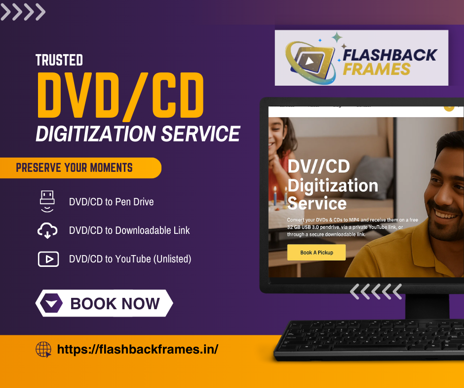 Trusted DVD Digitization Service in Noida | Flashback Frames | by Vikas Nayal | Sep, 2025 | Medium