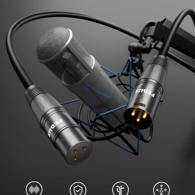 FEDUS StagePro XLR Cable, Professional Balanced XLR Male to Female Microphone cable Cord, Oxygen-Fre Profile Picture
