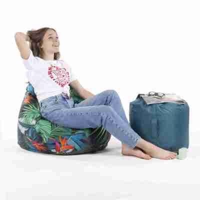 Pouf Rond Bubble Bleu Canard Profile Picture