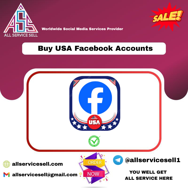 Buy USA Facebook Accounts - Safe And US Verified Account.