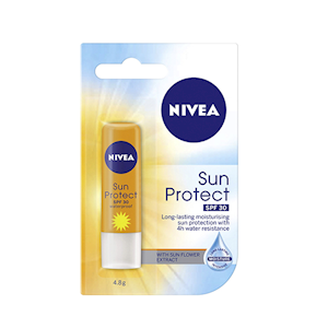 NIVEA LIP CARE, ULTRA CARE SUNPROTECT, 4.8G, SPF 30, EACH