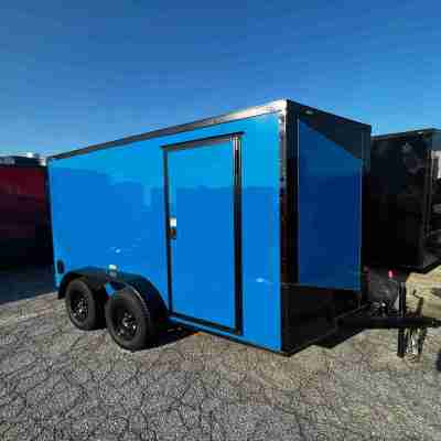 Hook and Line Cargo Electric Blue 7×16 Enclosed Trailer Profile Picture