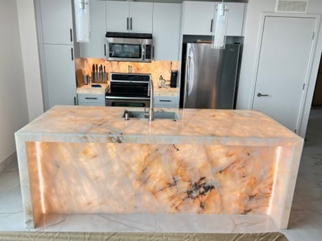 Backlit Stone Countertops Denver | Granite and Marble Designs