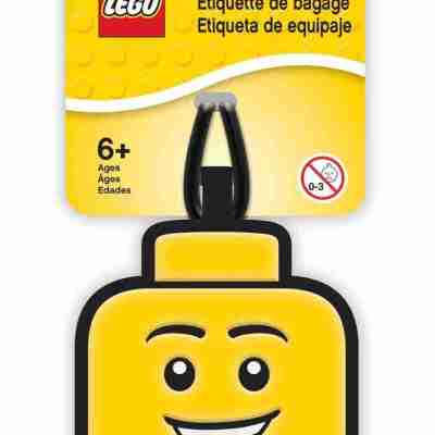 LEGO Bag / Luggage Tag, Silicone, Minifigure Head, Male Profile Picture