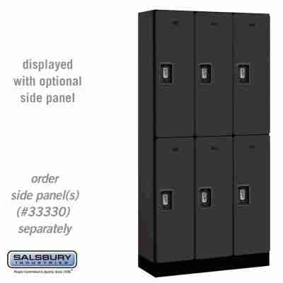 Salsbury 12" Wide Single Tier Designer Wood Locker - 3 Wide - 6 Feet High - 21 Inches Deep - -  Profile Picture