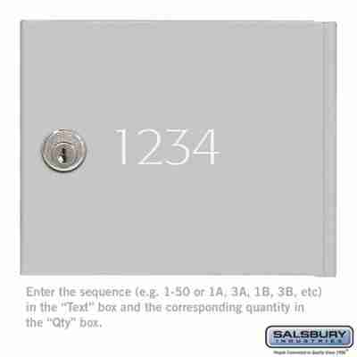 Salsbury Custom Door Engraving - Black Filled - for Aluminum Cell Phone Storage Locker Door Profile Picture