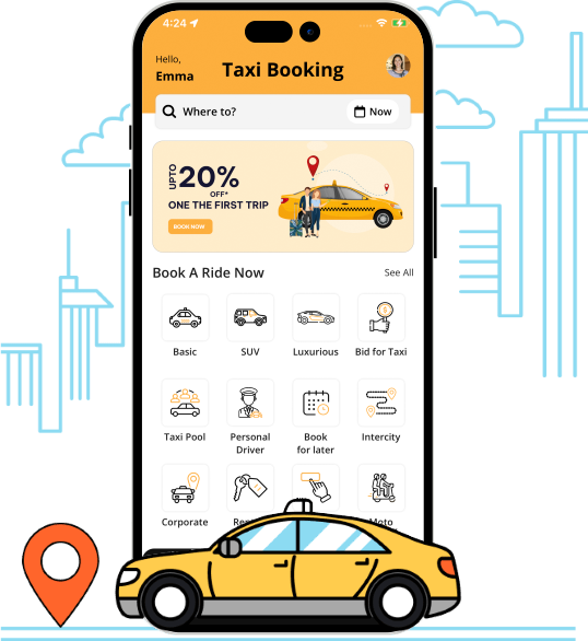 Uber Clone - #1 AI-Powered Taxi Booking App Solution