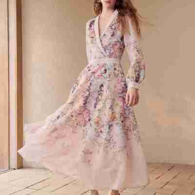 Diana Maxi Dress - Shawl Collar - Bishop Sleeve - High Waist - A Line - Floral Print Profile Picture