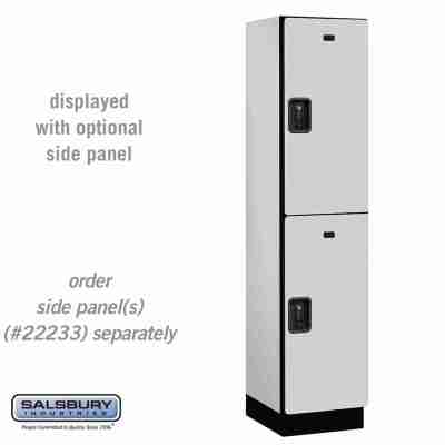 Salsbury 15" Wide Double Tier Designer Wood Locker - 1 Wide - 6 Feet High - 18 Inches Deep - -  Profile Picture