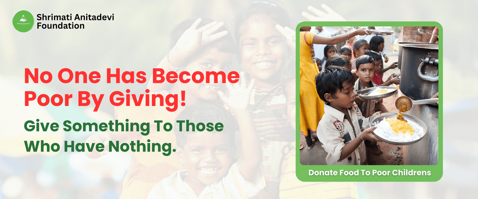 Food Donation to Orphanages & Poor with ₹25 | Help & Feed Children in India Online