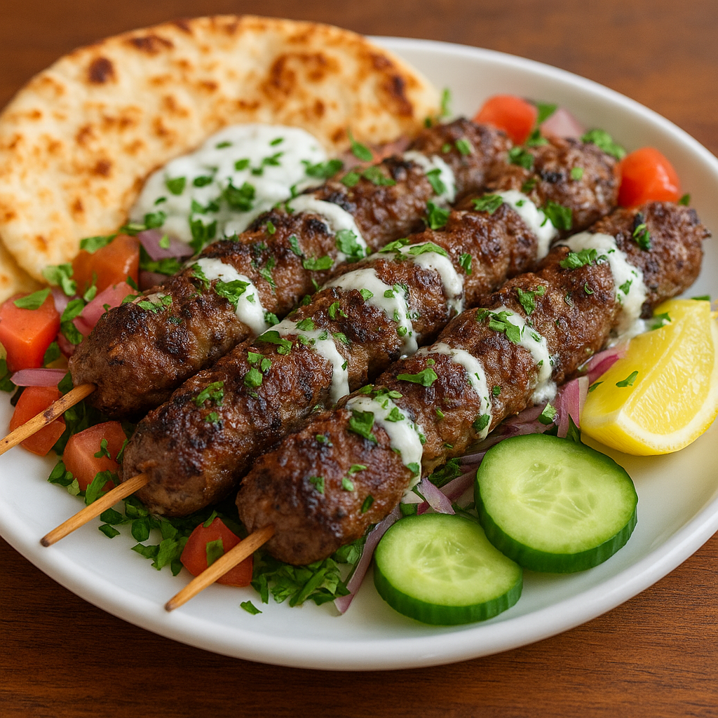 Smashed Beef Kebab and Cucumber Yogurt: The Tasting Delight