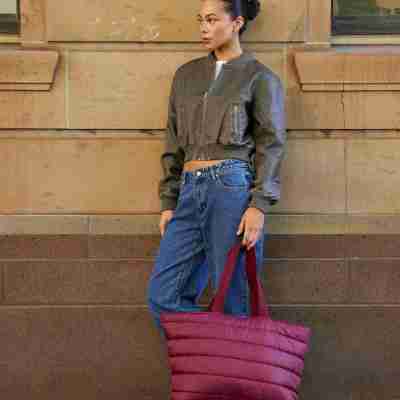 Base Supply Take It Base Tote Bag - Burgundy Profile Picture