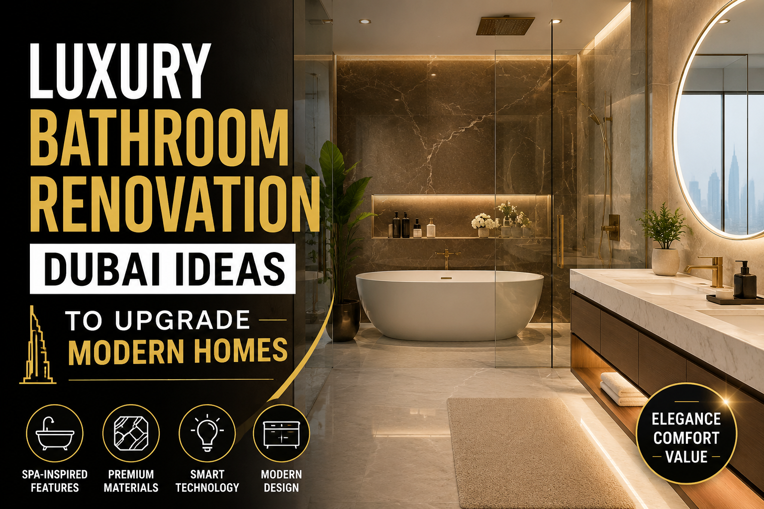 Luxury Bathroom Renovation Ideas in Dubai