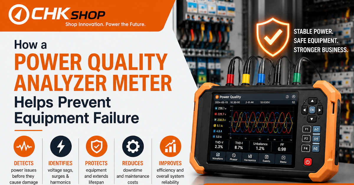 How a Power Quality Analyzer Meter Helps Prevent Equipment Failure