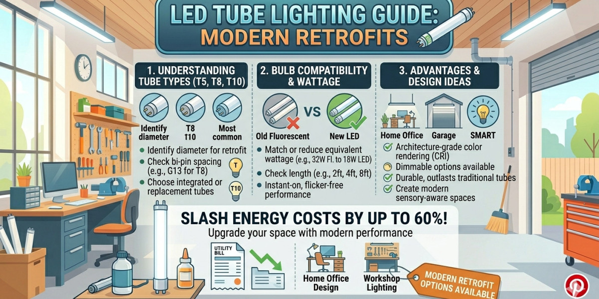 Brighten Your Space with Energy Efficient Tube Lights: A Guide to Choosing and Installing LED Tube Lighting