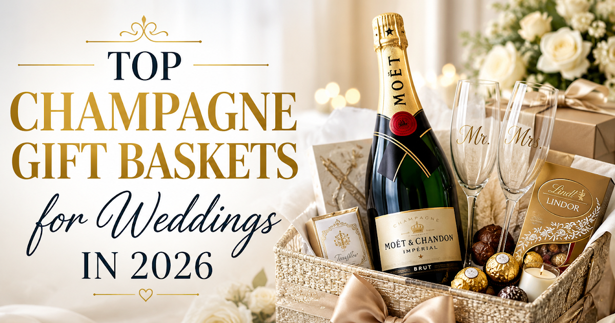 Top Champagne Gift Baskets for Weddings in 2026