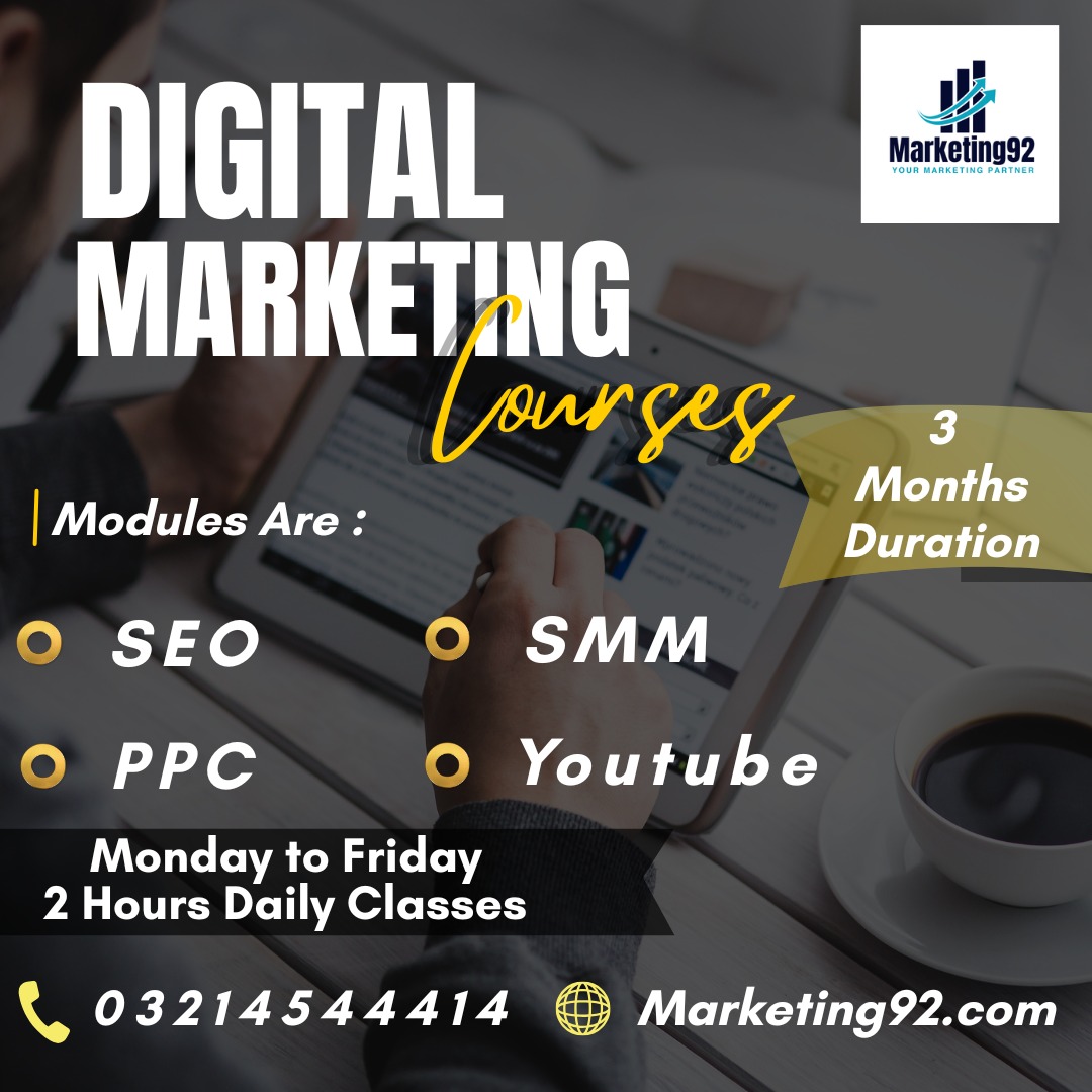 Top Digital Marketing Courses Lahore | Learn Marketing92 - BlogsGod.com