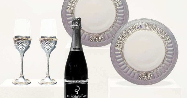 buy Billecart Salmon La Reserve Champagne & Luxury Tableware Wedding Gift Set online