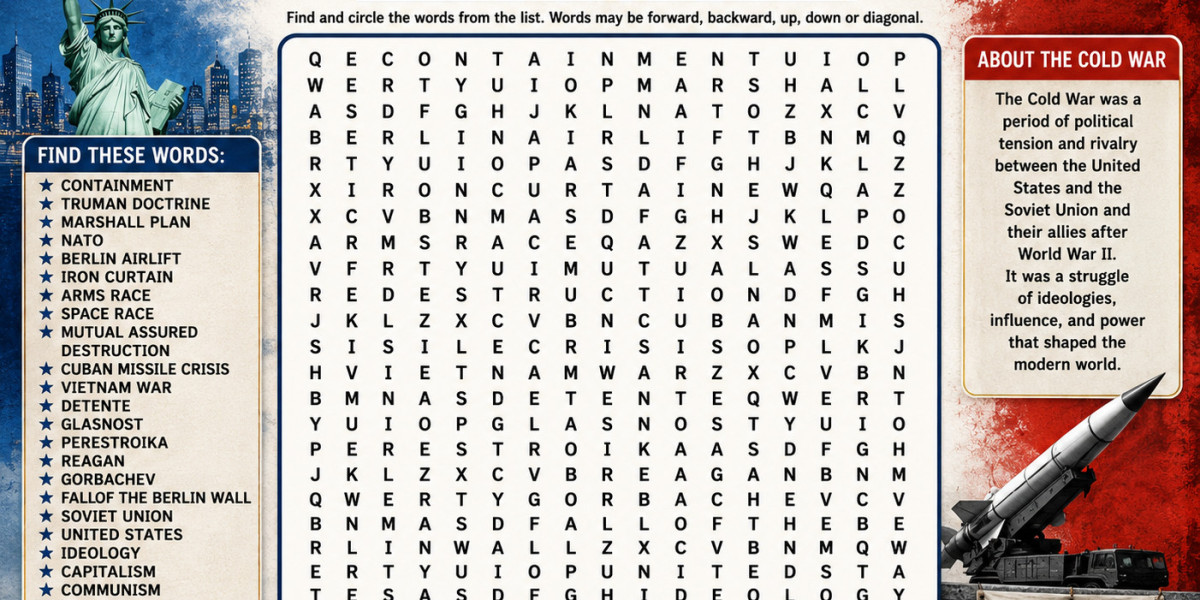 Cold War Word Search: The Perfect Puzzle for History Lovers, Political Enthusiasts, and Curious Minds