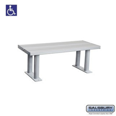 Salsbury Aluminum ADA Locker Bench - 42 Inches Wide Profile Picture