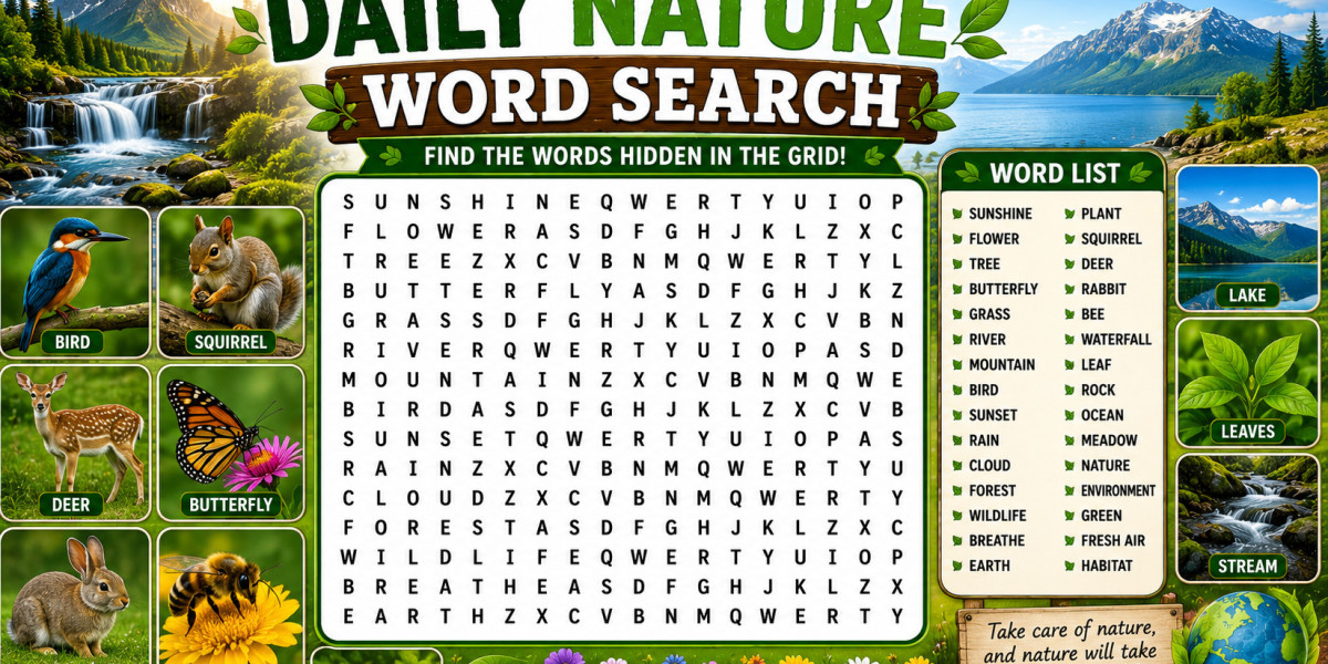 Daily Nature Word Search: A Fresh Way to Connect With the Outdoors Every Day